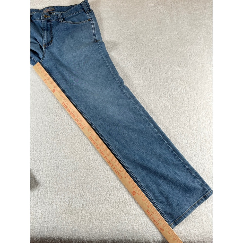 5.11 Tactical Defender-Flex Straight Leg Jeans Mens 36x34 Blue Denim 74477-586 - Picture 10 of 10